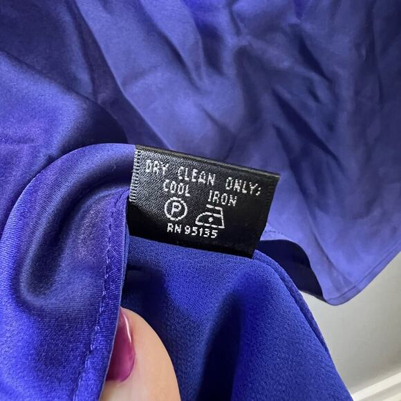 Lafayette 148 Silk Blue Tank Sleeveless Blouse Size 16 - Picture 6 of 6